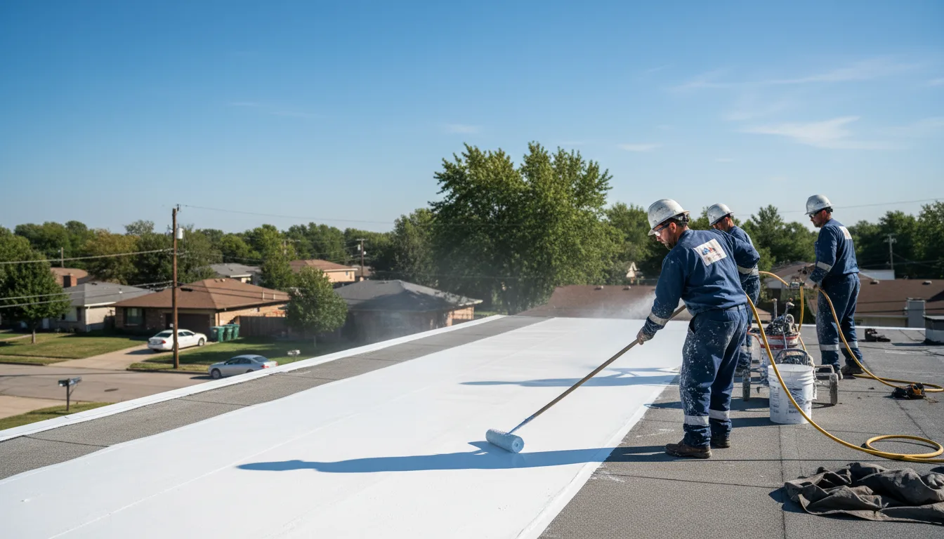 Commercial roof coating in Huntington Mills, PA near me